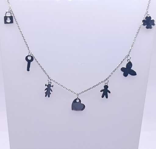 [2080512791007] 8341FNS1 Collar Plata Rodio  