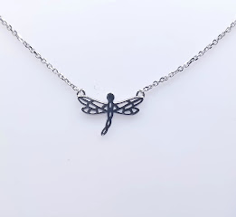 [2080523099000] 8656FNS1 Collar Plata Rodio  Libelula