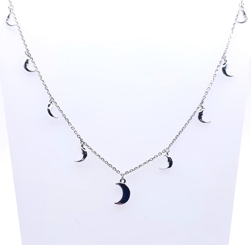 [2080523159001] 18083FNS1 Collar Plata 9 Lunas