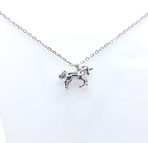 [2080523221456] 12997FNS1 Collar Plata Unicornio