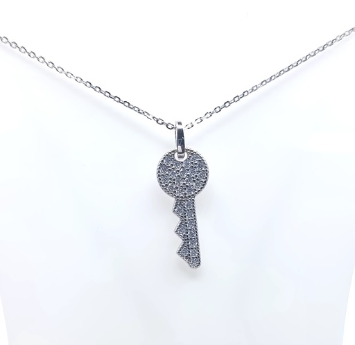 [2080523271451] 14172FNS1 Collar Plata Llave