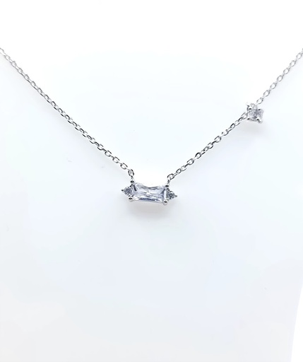 [2080523351450] 10987FNS2 Collar Plata Rodio  