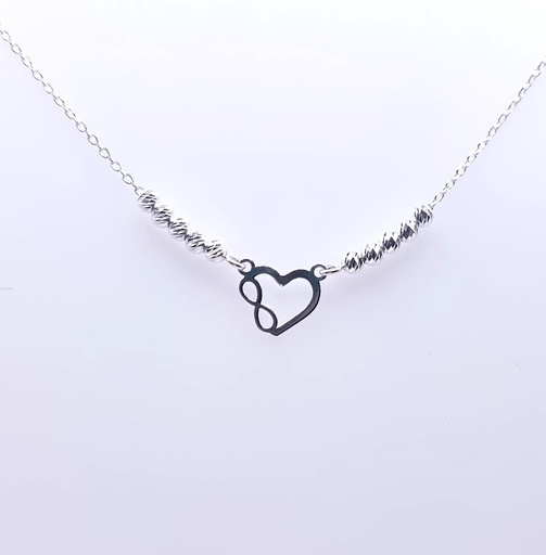 [2080617429003] GIA12416 Collar Plata Corazon Infinito