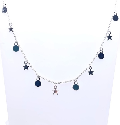 [2080622461005] GIA11744 Collar Plata Estrellas