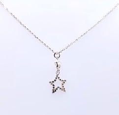 [2080622501008] GIA11675 Collar Plata Estrellas