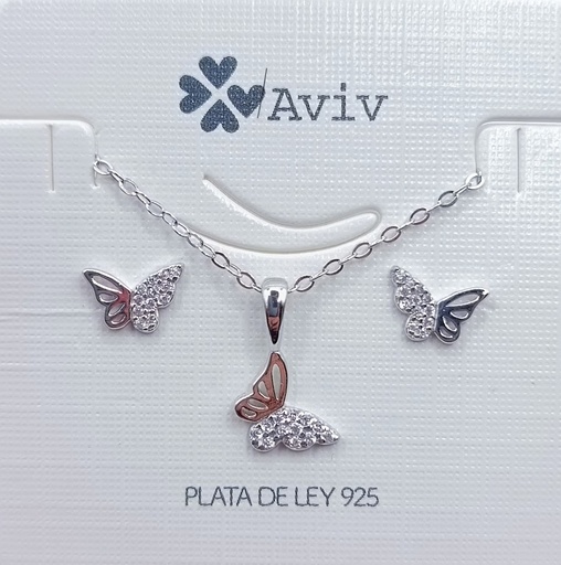 [2091210151451] SWE13248-08 Set Conjunto Cadena Mariposa