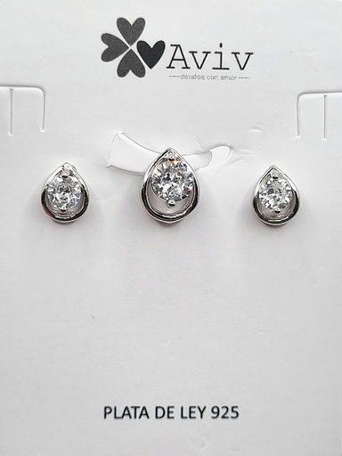 [2091213371009] SA3994 Set Conjunto Plata 
