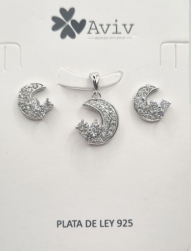 [2091213921006] SA0571 Set Conjunto Plata Luna