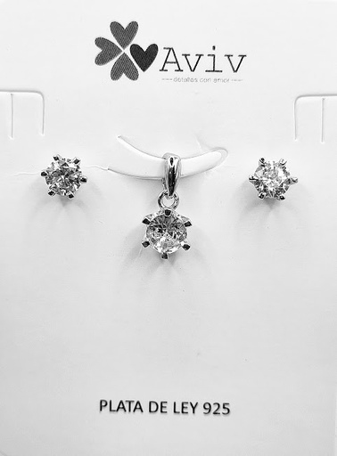 [2091213951003] SA3895 Set Conjunto Plata Punto de Luz
