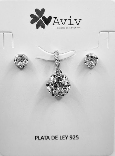 [2091213962009] SA4054 Set Conjunto Plata Punto de Luz