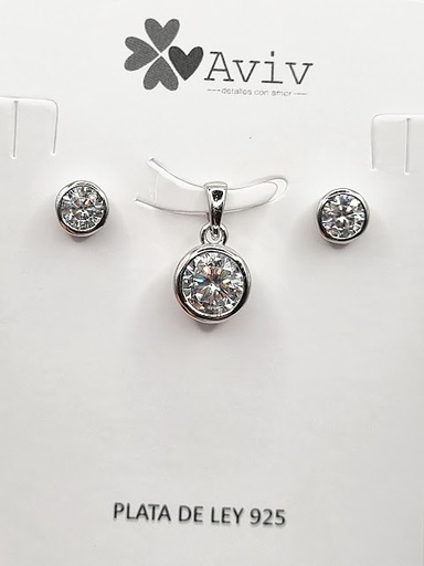 [2091217301002] SA1543 Set Conjunto Plata Punto de Luz
