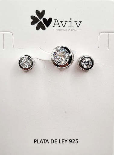 [2091217311001] SA3770 Set Conjunto Plata Punto de Luz
