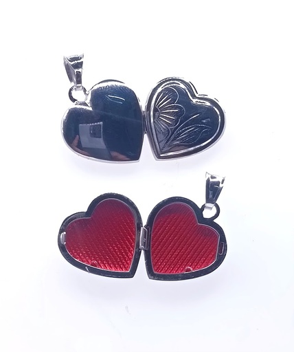 [2100610101000] PF000014 Colgante Plata Portafoto Corazon Tallado