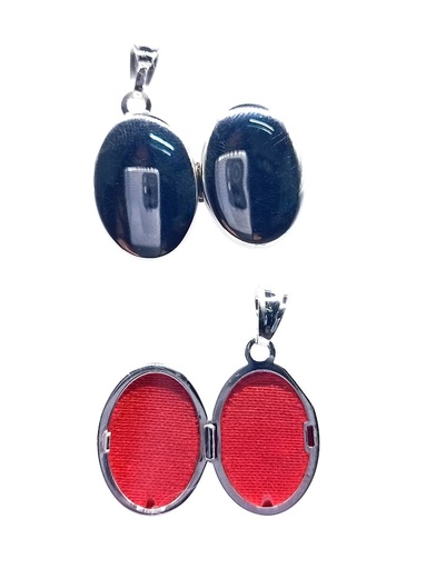 [2100610121008] PF000016 Colgante Plata Portafoto Oval
