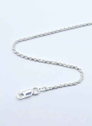 Cadena Plata Turbillon Facetado 035 