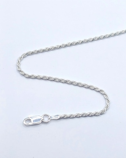 Cadena Plata Turbillon Facetado 040 