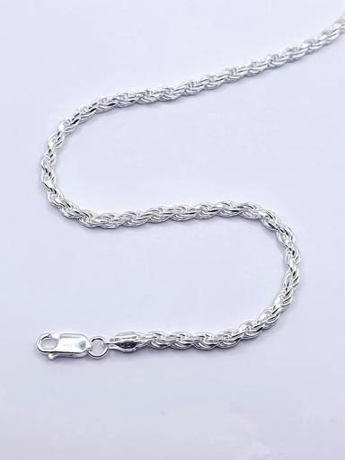 [TURFA7060] Cadena Plata Turbillon Facetado 070 