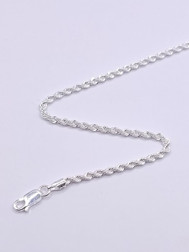 Cadena Plata Turbillon Laser 050  