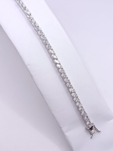 [205032002118] SB90274A1VI Pulsera Plata Rodio Circon