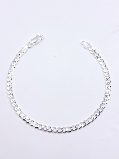 [2050317630191] Pulsera Plata Grumet 100x19cm
