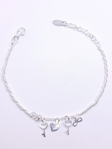 [2050611661006] Pulsera Plata BRN36055